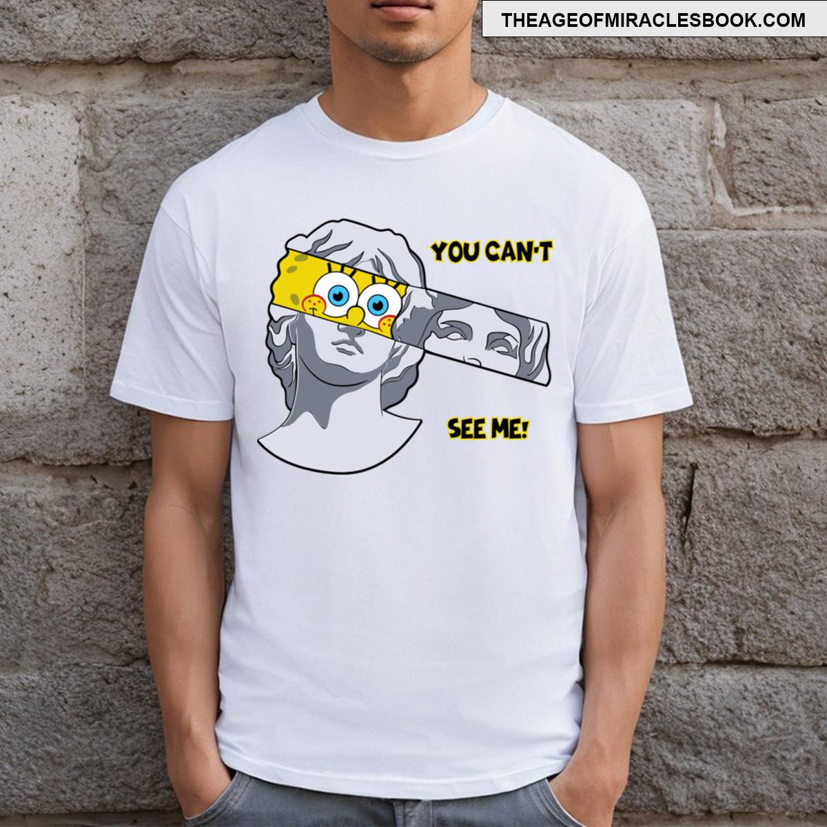 Spongebob And The Greek Statue T-shirt