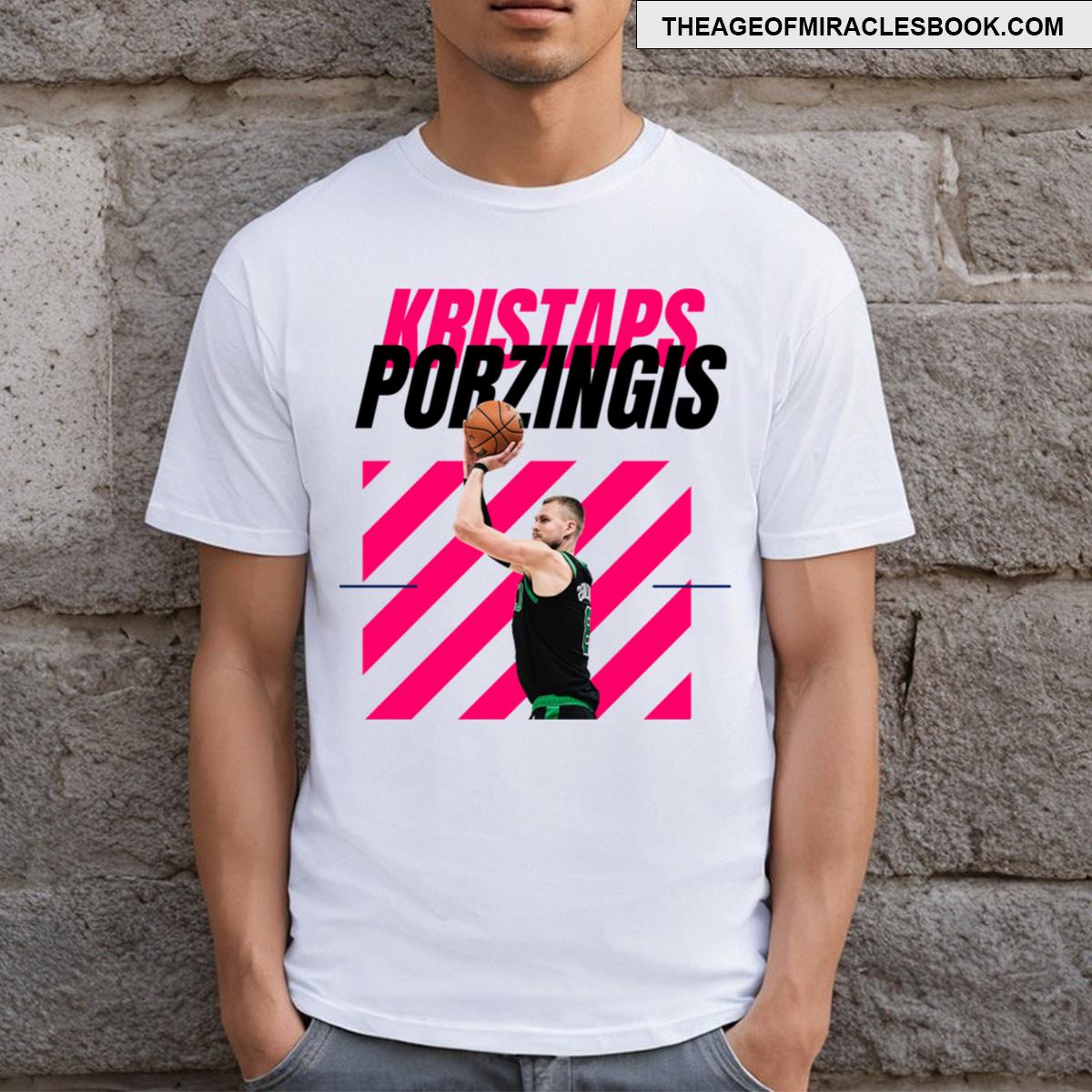 Kristaps Porzingis For 3 Point T-shirt