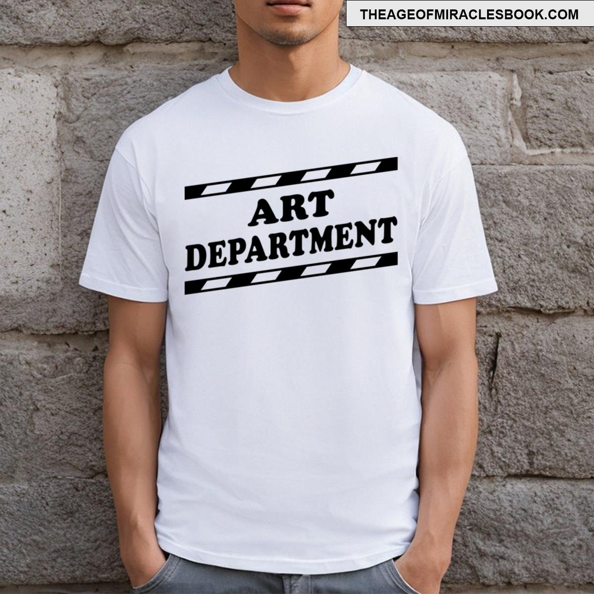 Art Department Clapperboard Bars Black T-shirt