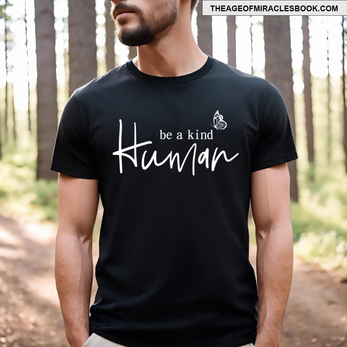 Be A Kind Human Simple Saying Stylish Black Essential T-shirt