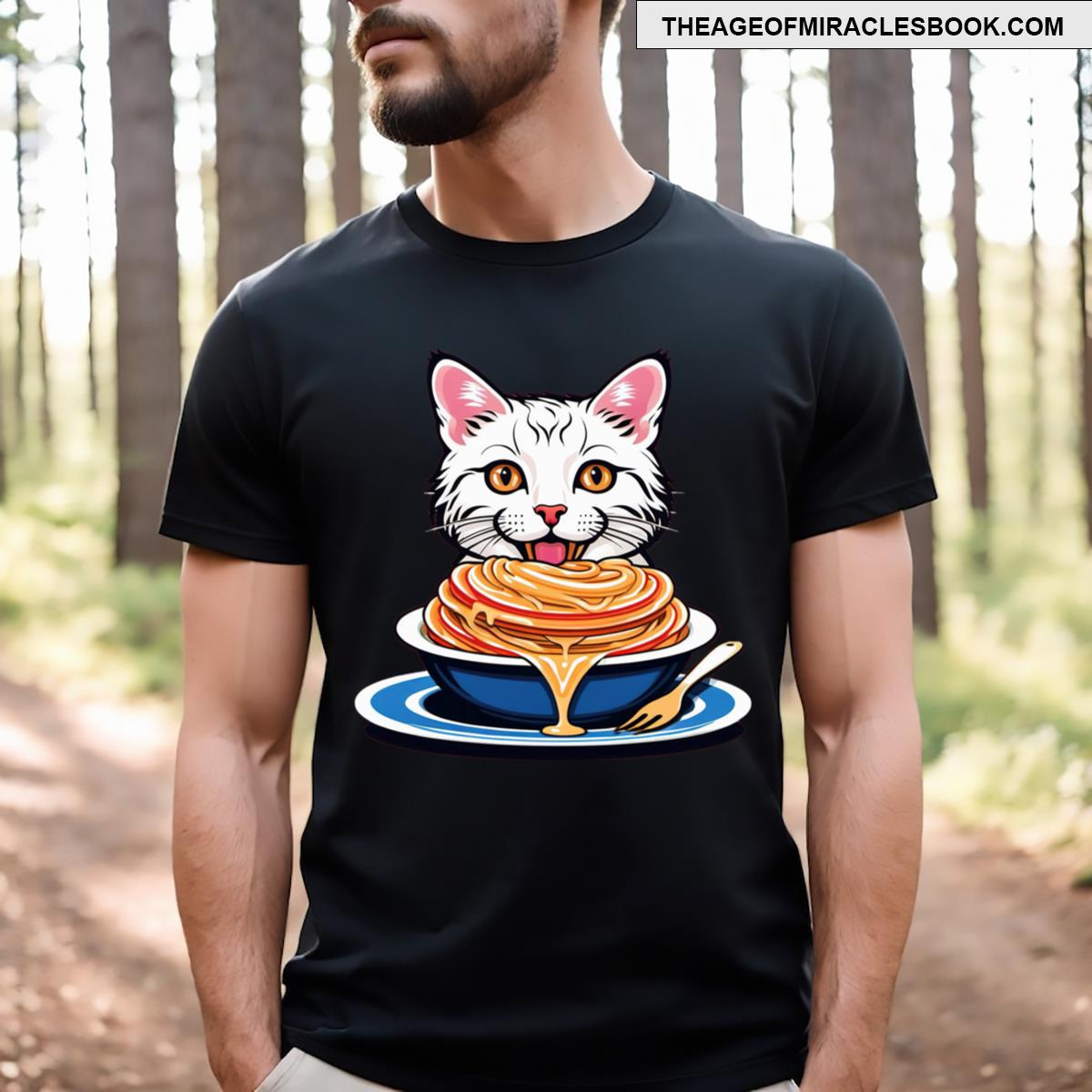 Cat Eating Spaghetti Palico Funny Essential T-shirt