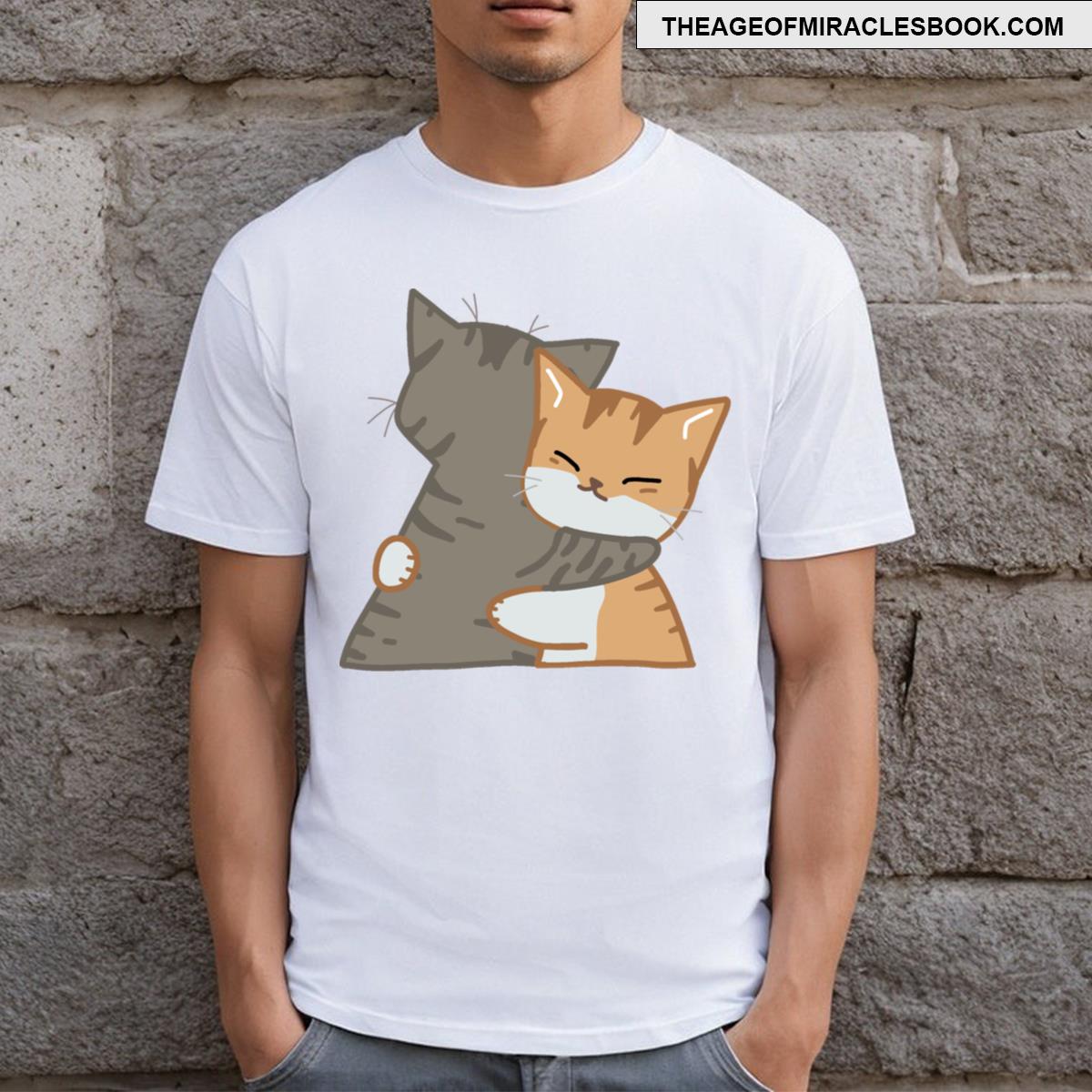 Cats Hugging T-shirt