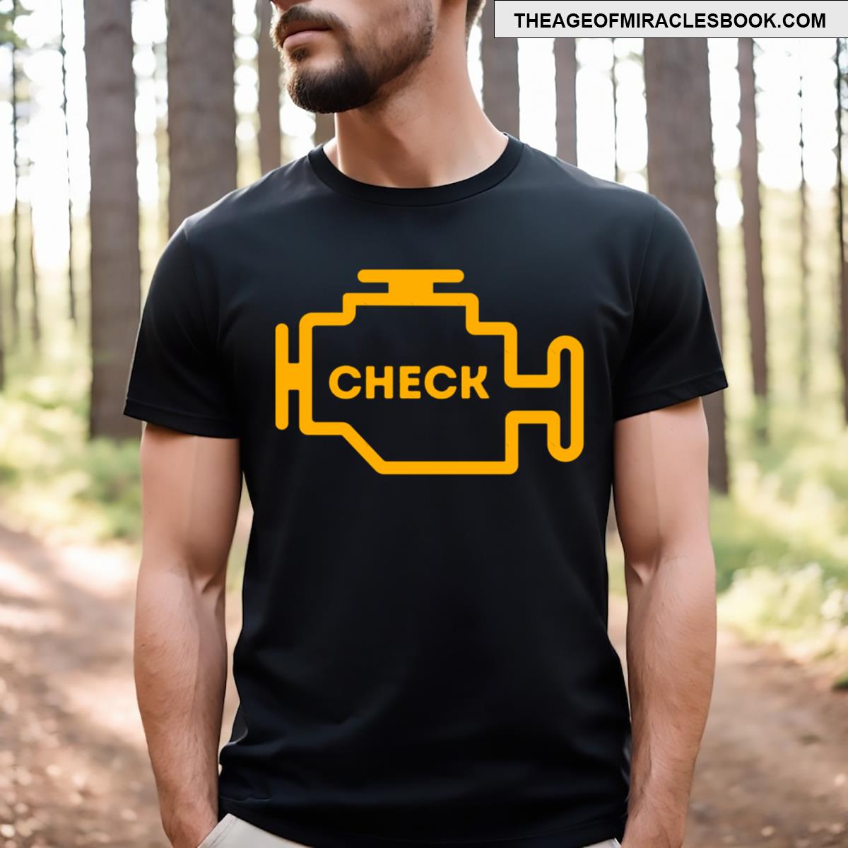 Check Engine Light Funny Check Engine Alert Mental Health T-shirt