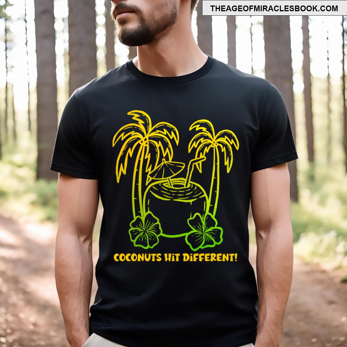 Coconuts Hit Different Funny Jokes T-shirt