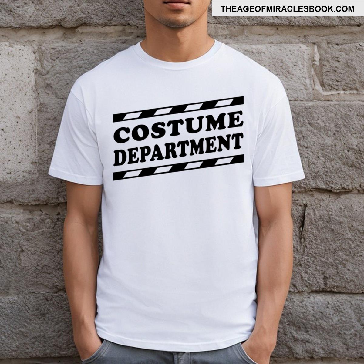 Costume Department Clapperboard Bars Black T-shirt