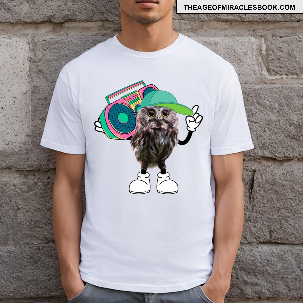 Freestyle Owl Doodle Funny Art T-shirt
