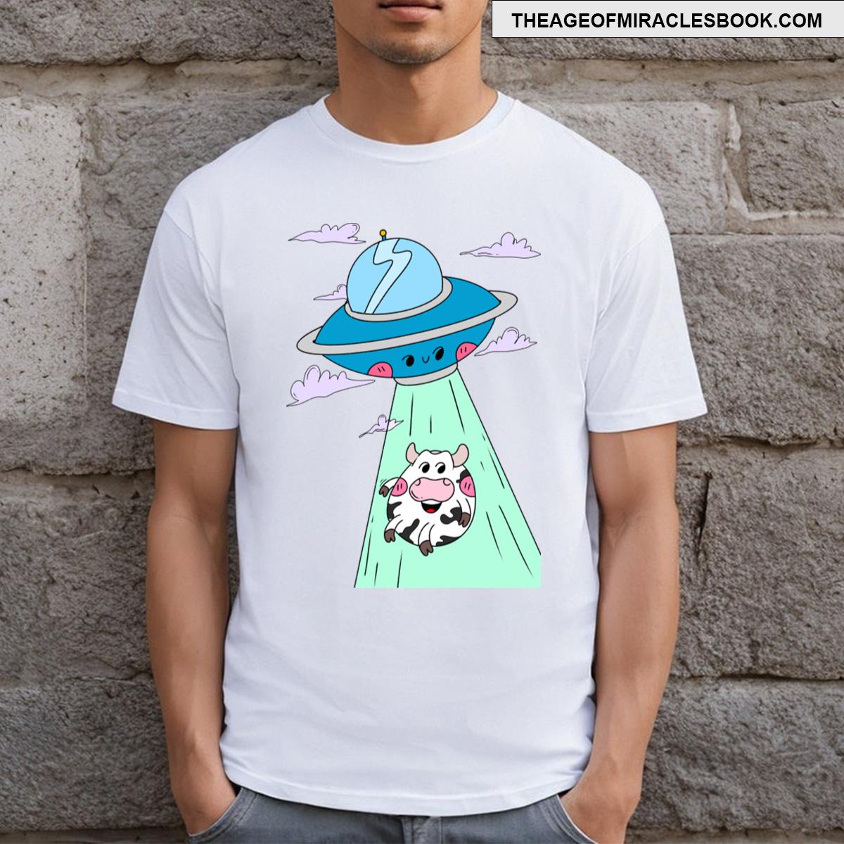 Funny Alien Cute Spaceship Kawaii Alien T-shirt