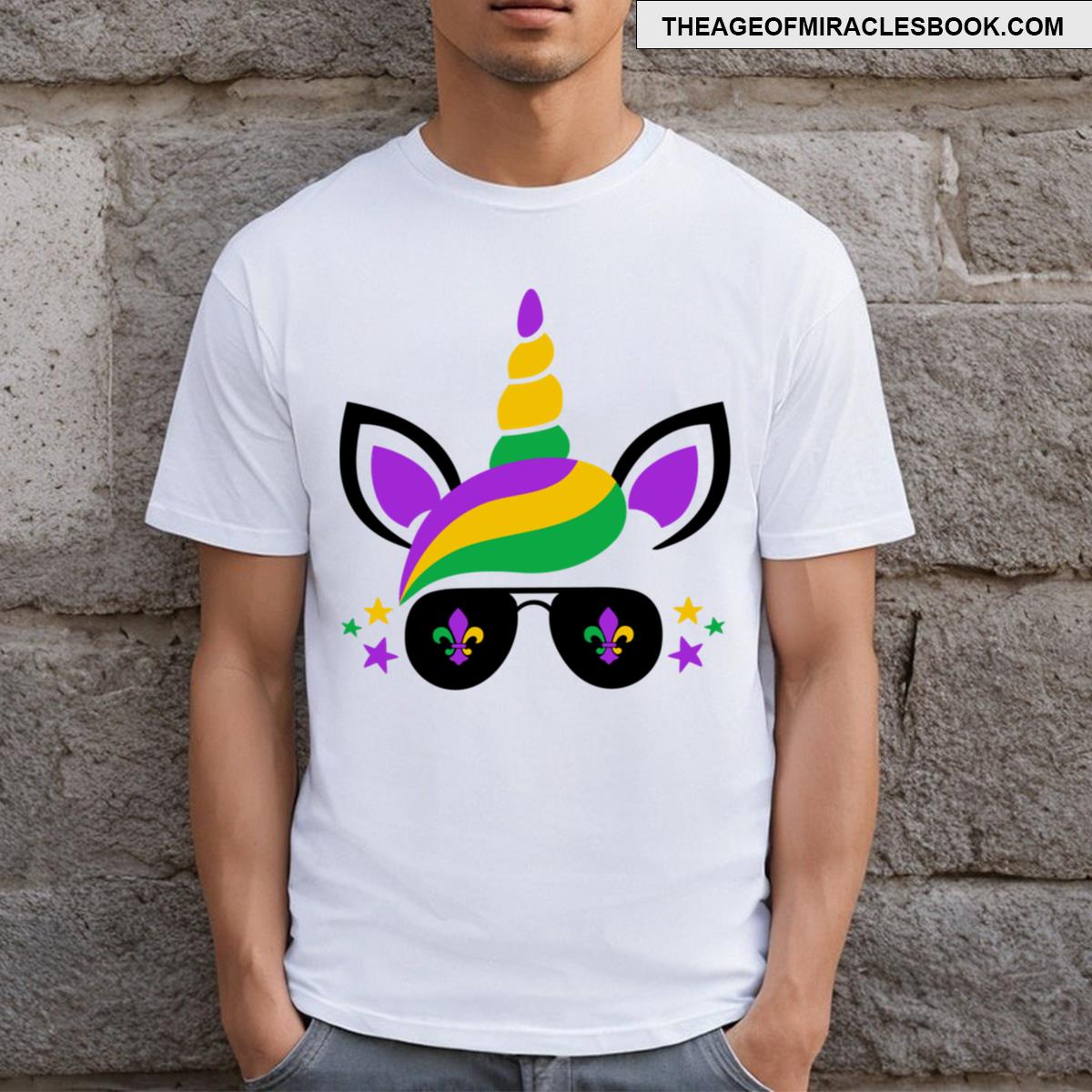 Mardi Gras Unicorn 2024 T-shirt