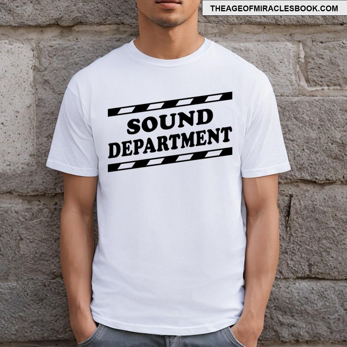 Sound Department Clapperboard Bars Black T-shirt