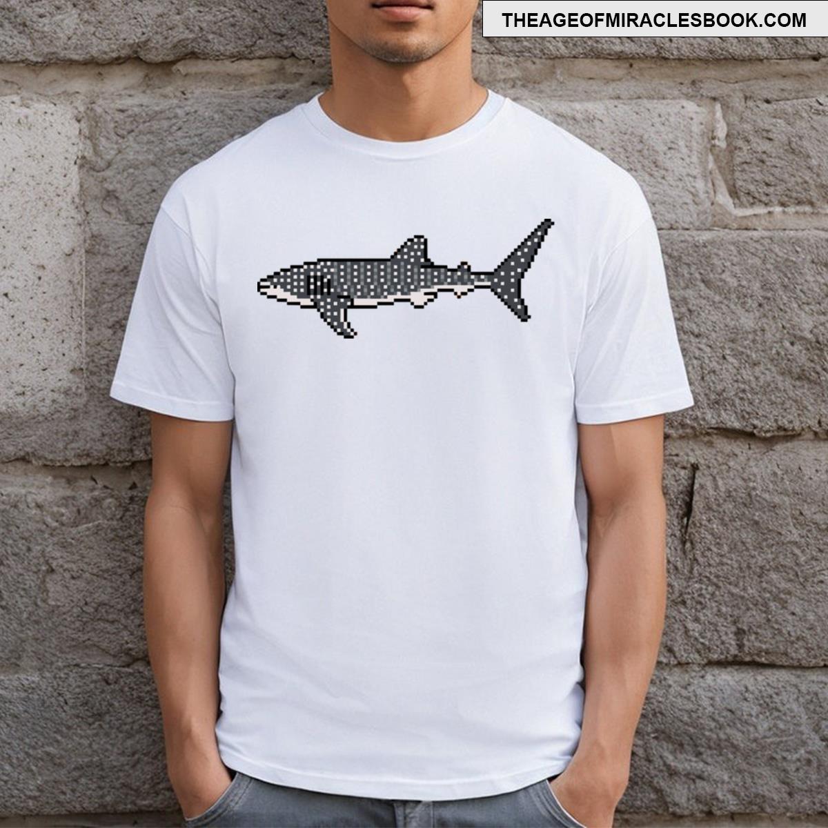 Whale Shark Animal Pixel T-shirt