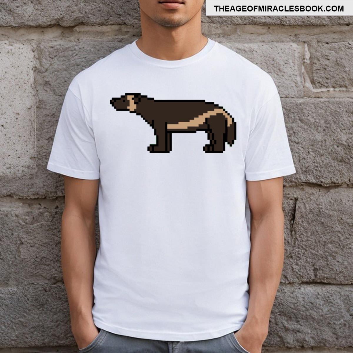 Wolverine Animal Pixel T-shirt