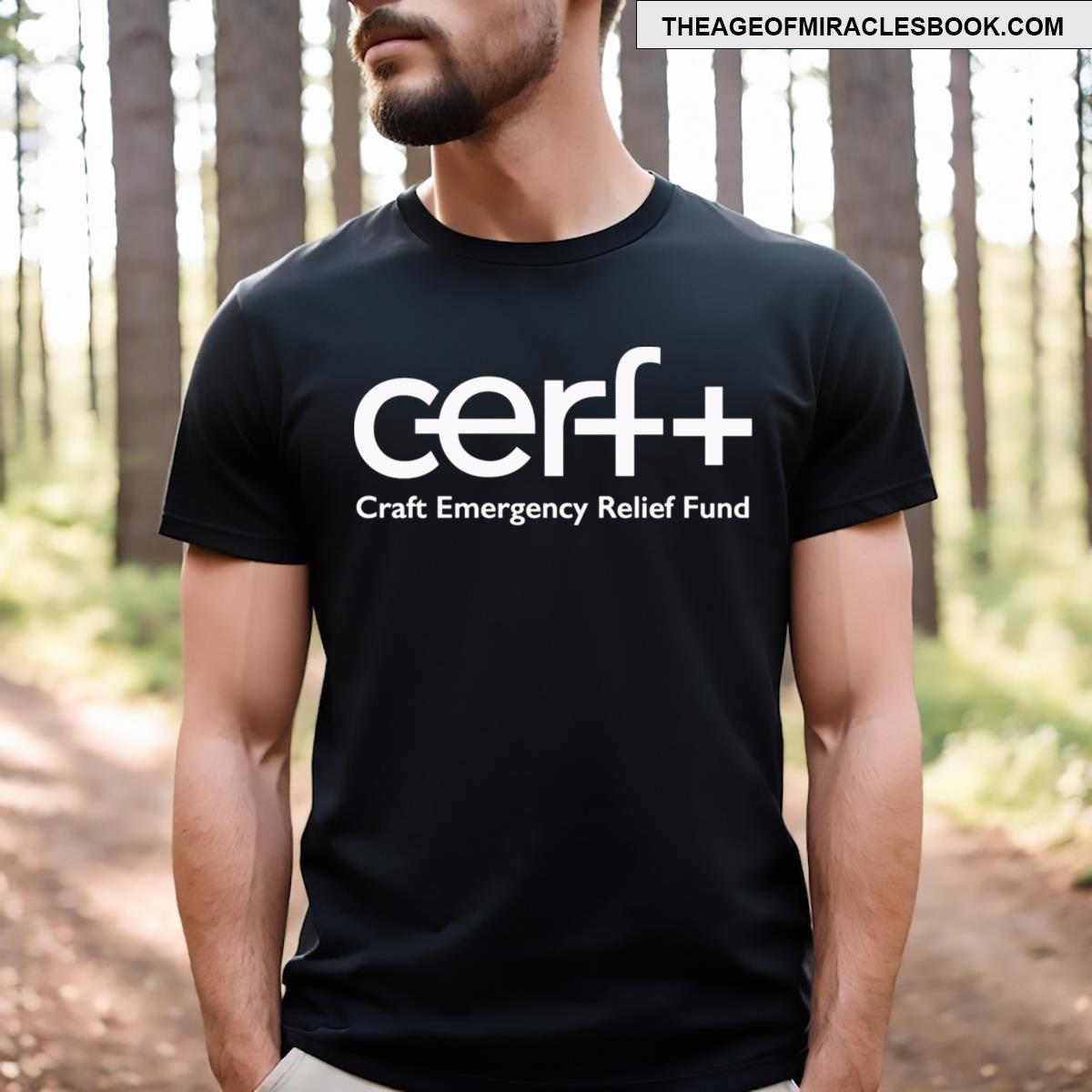 Cerf White Logo T-shirt