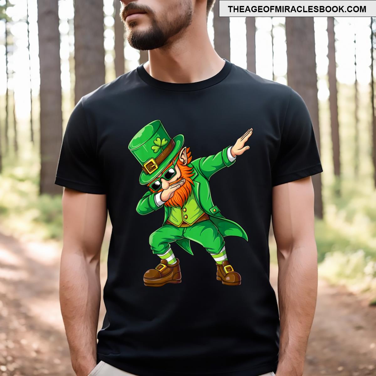 Dabbing Leprechaun Funny St Patricks Day T-shirt
