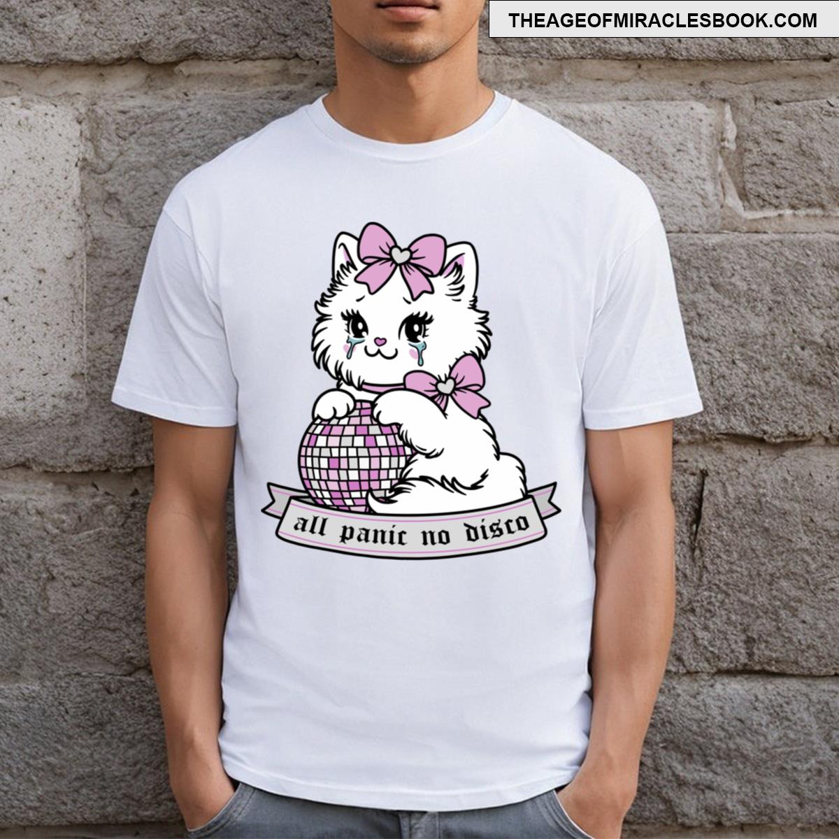 All Panic No Disco Kitty Cat T-shirt