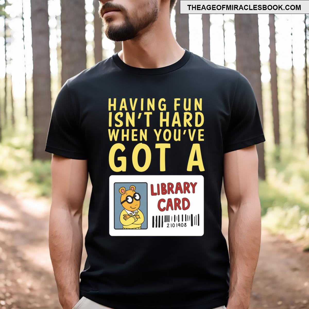 Arthur Library Card T-shirt