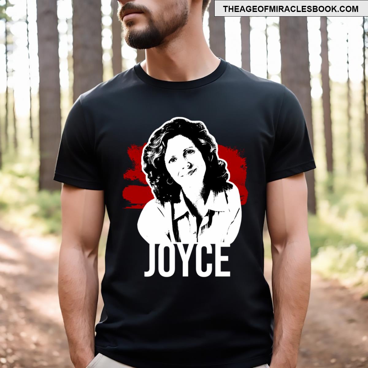 Joyce Design Red With White Text Btvs T-shirt