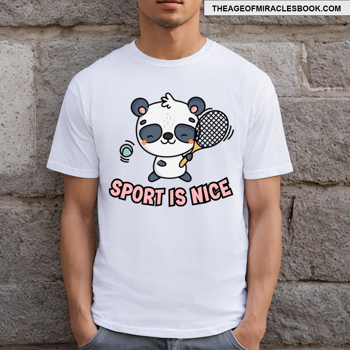 Panda Tennis T-shirt
