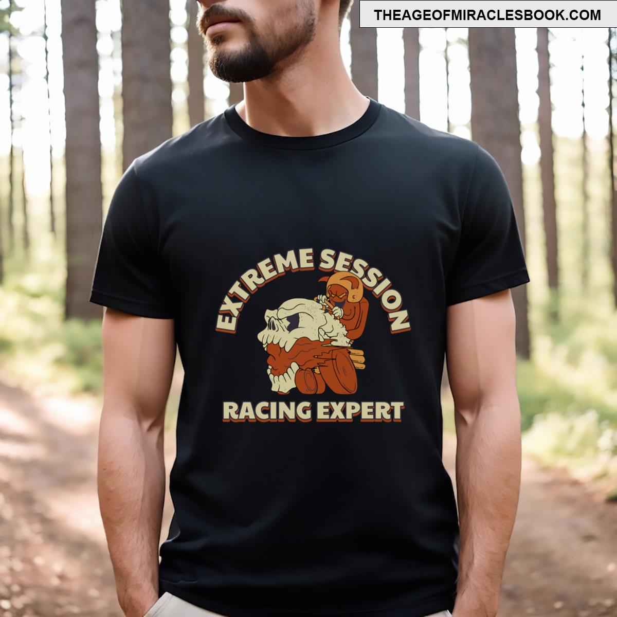 Retro Skull Buggy Racing T-shirt