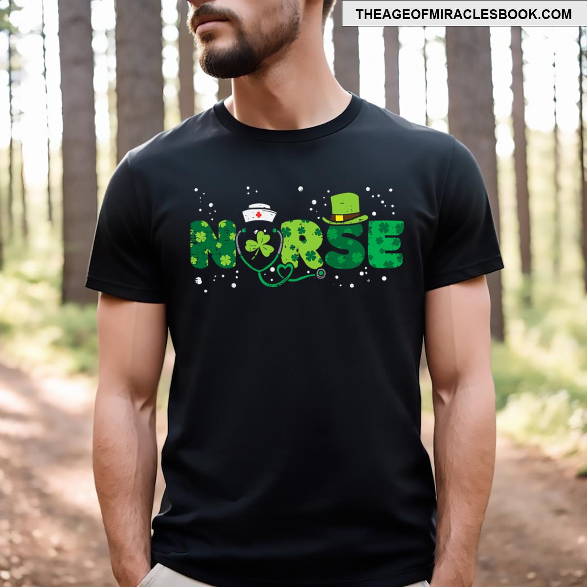Irish Nurse Stethoscope Scrub St Patricks Day Nurses T-shirt Irish Nurse Stethoscope Scrub St Patricks Day Nurses T-shirt