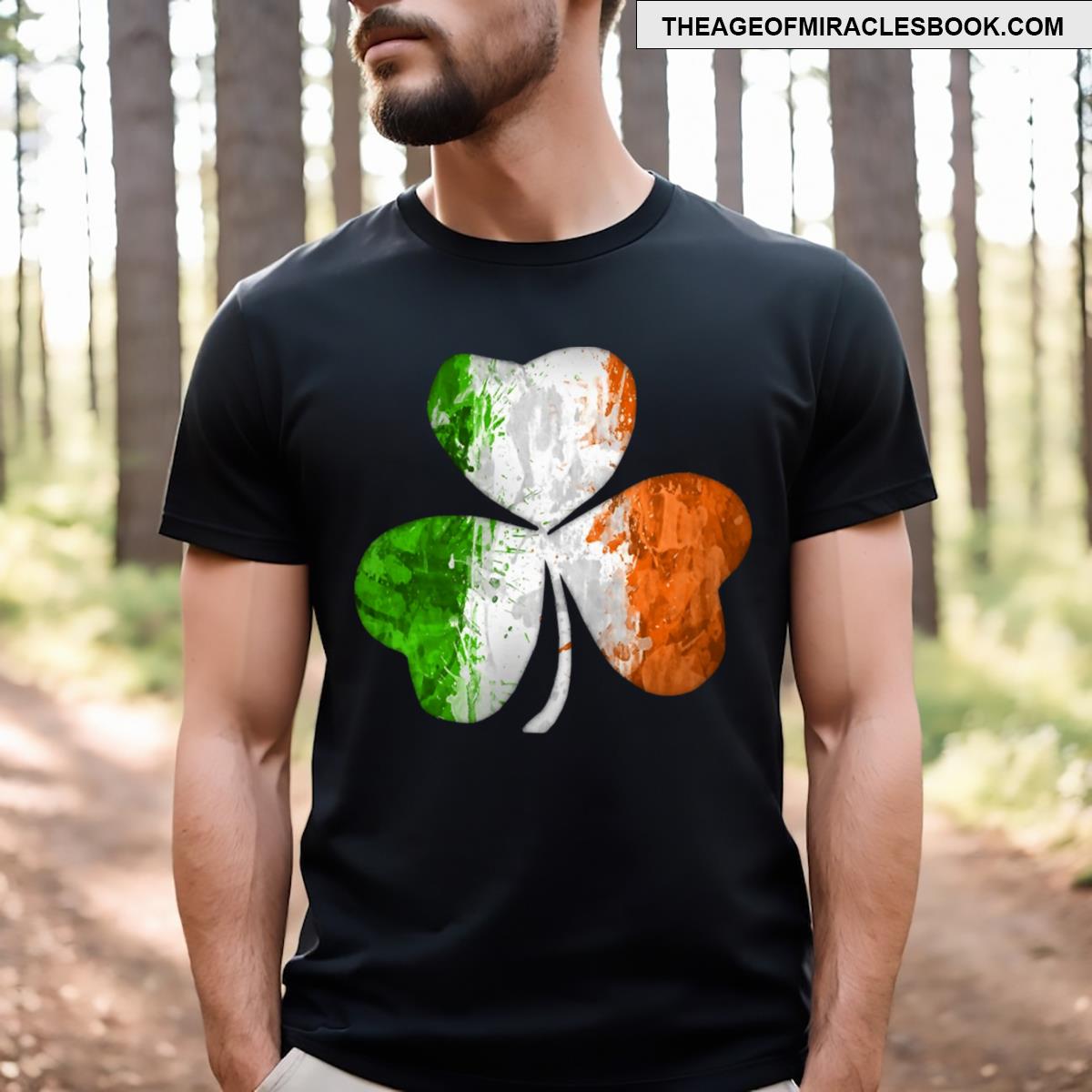 Irish Shamrock Grunge T-shirt