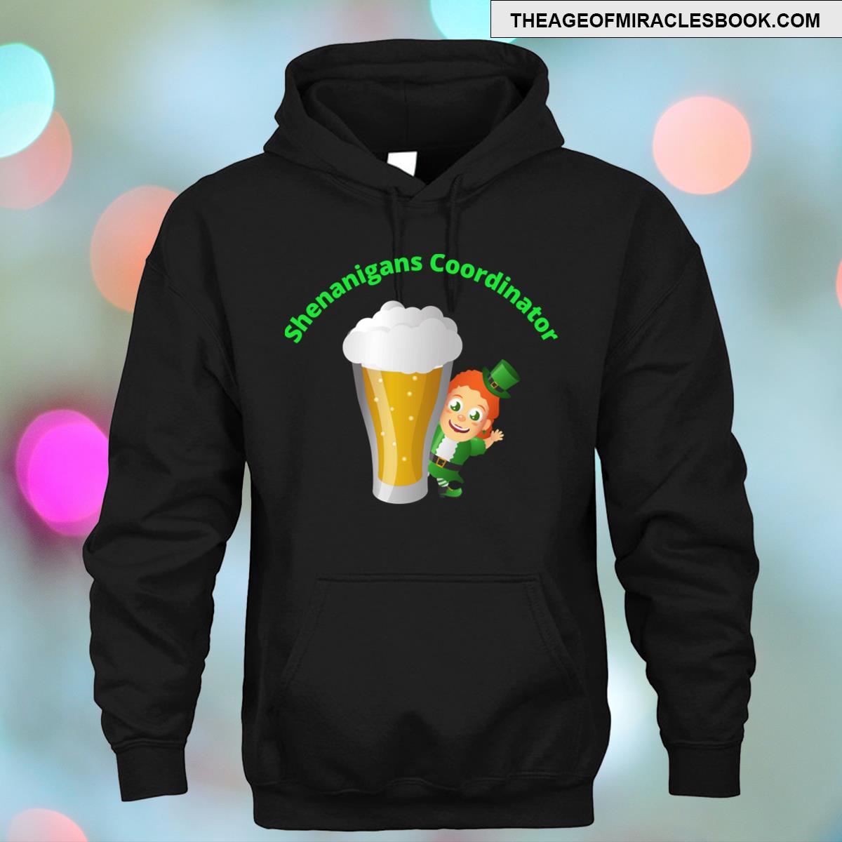 Alternative view of Shenanigans Coordinator St Patricks Day Irish T-shirt