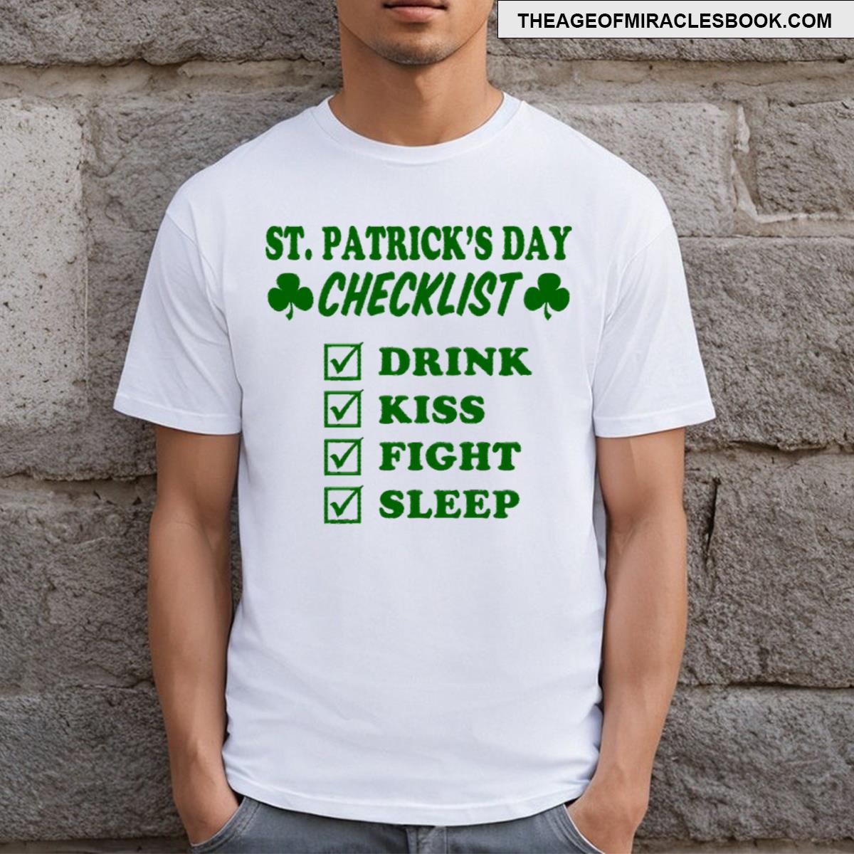 St Patrick’s Day Checklist T-shirt