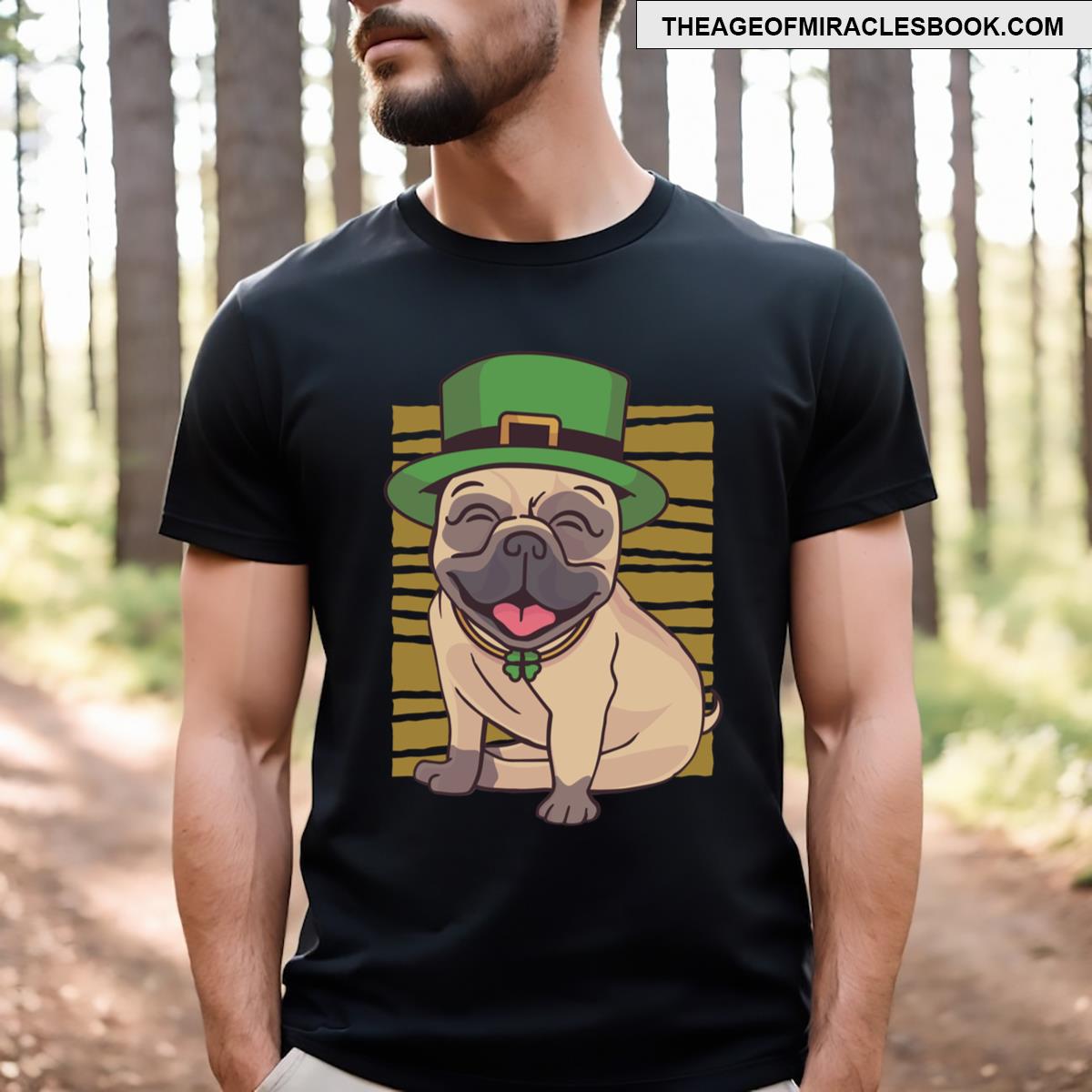 St Patrick’s Day Pug T-shirt St Patrick’s Day Pug T-shirt