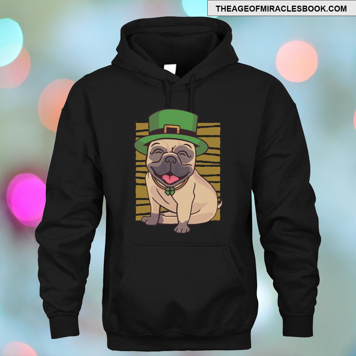 Alternative view of St Patrick's Day Pug T-shirt