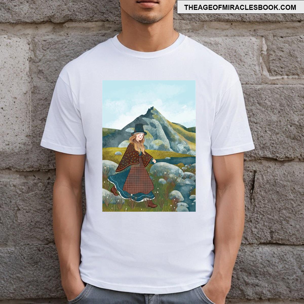 Welsh Lady Hunting Bilberry T-shirt