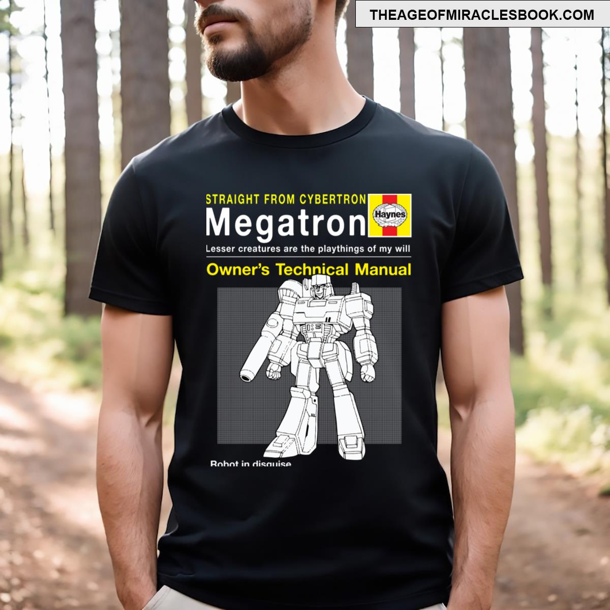 Megatron Haynes Manual Transformers Essential T-shirt