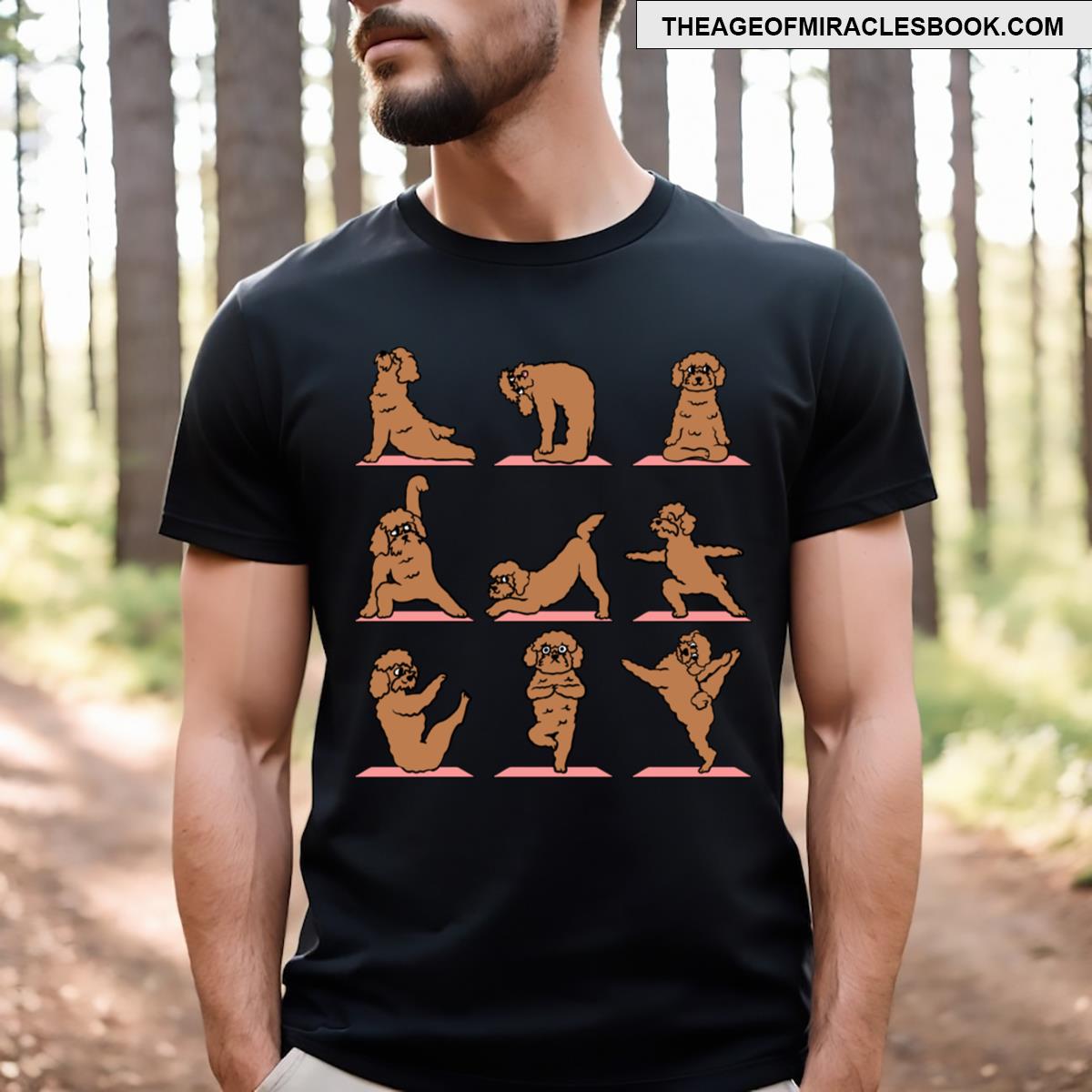 Goldendoodle Yoga T-shirt Goldendoodle Yoga T-shirt
