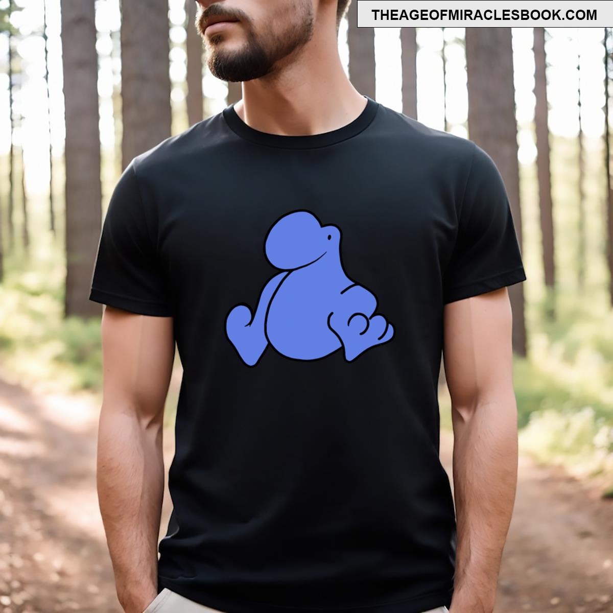Nerdy Creature Blue Dark Lines T-shirt