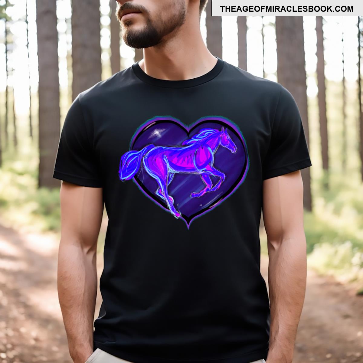Purple Heart Horse Active T-shirt