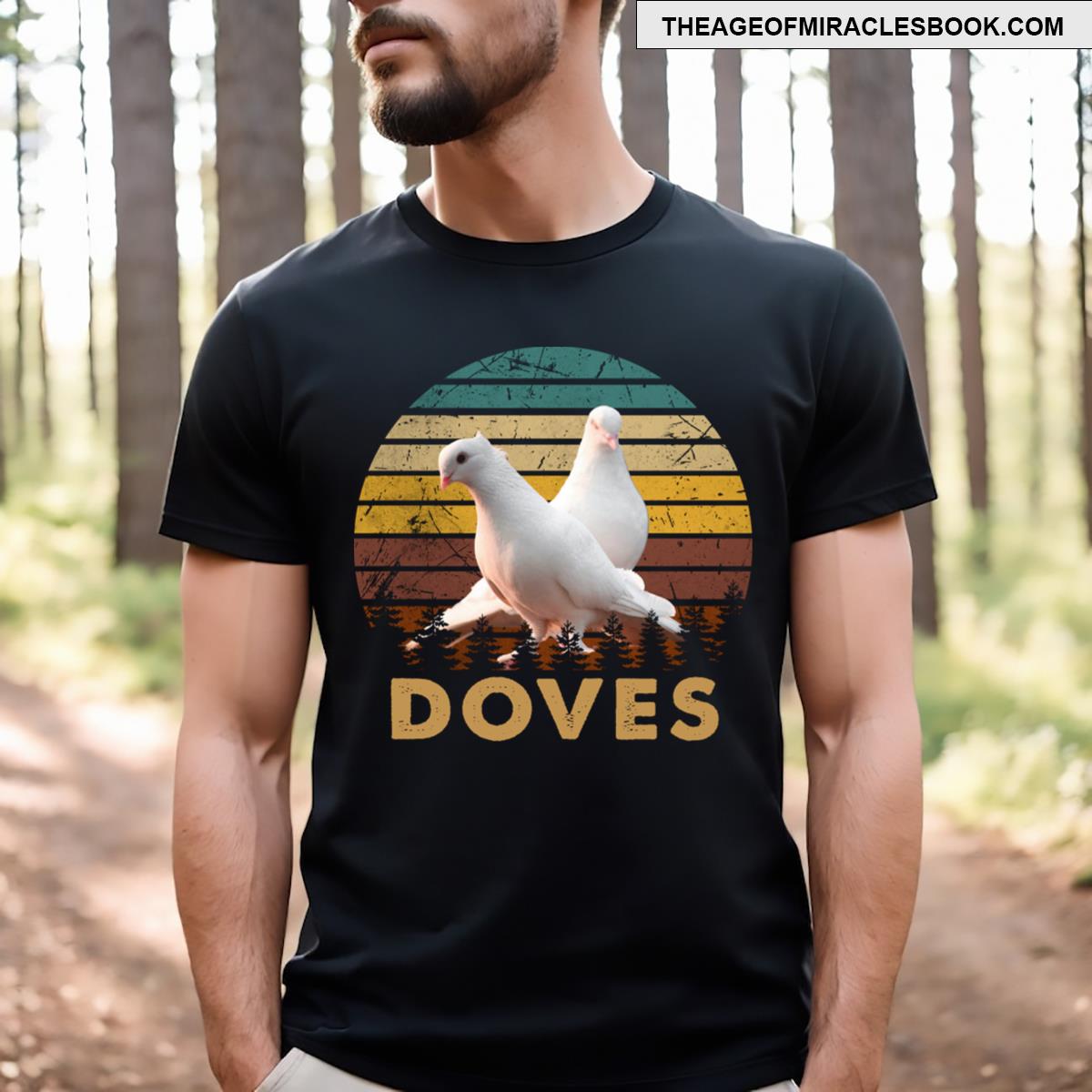 Winged Harmony Serene Doves Tee T-shirt