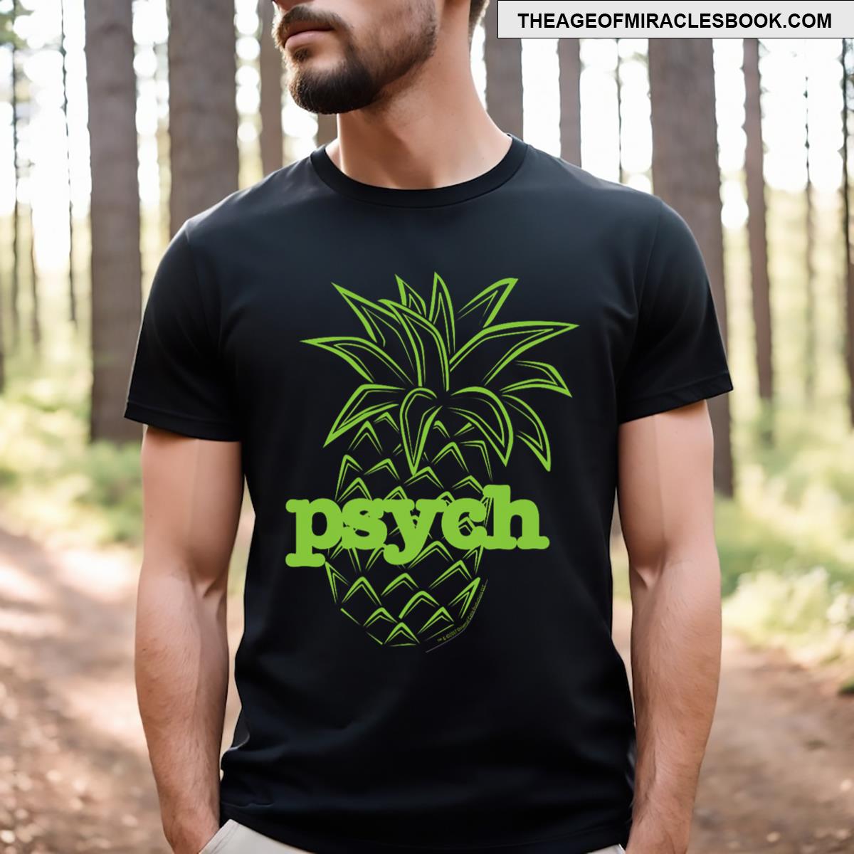 Psych Pineapple Awesome T-shirt