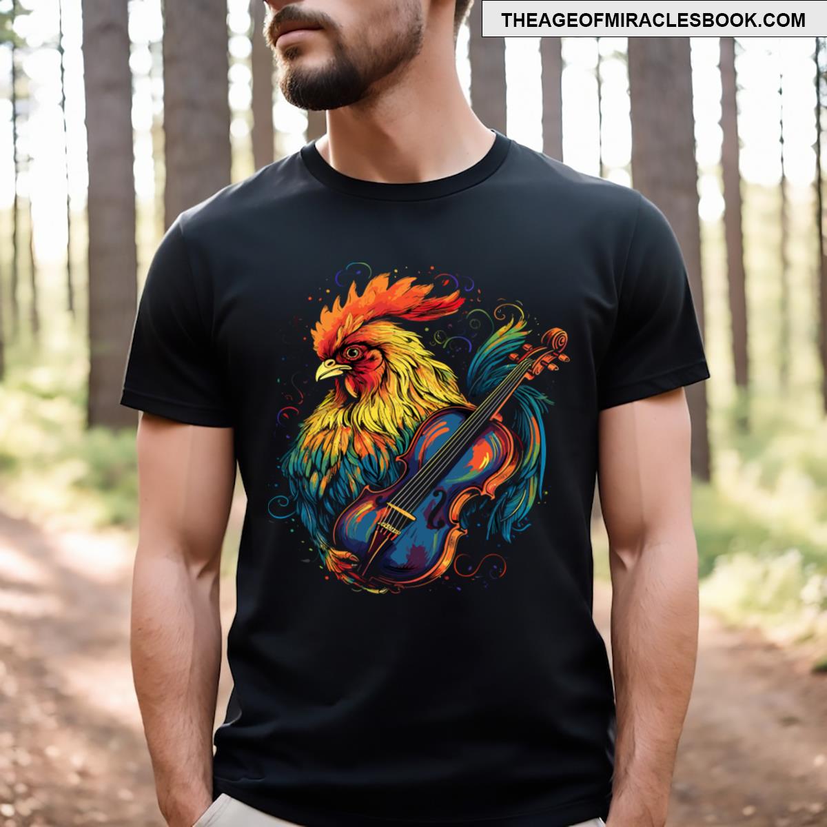 Chicken Playing Violin T-shirt