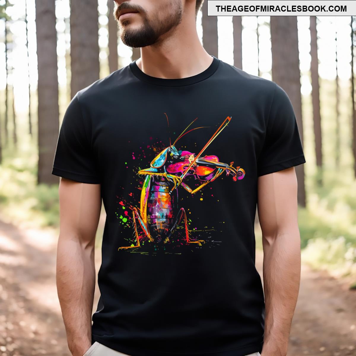 Cockroach Playing Violin T-shirt
