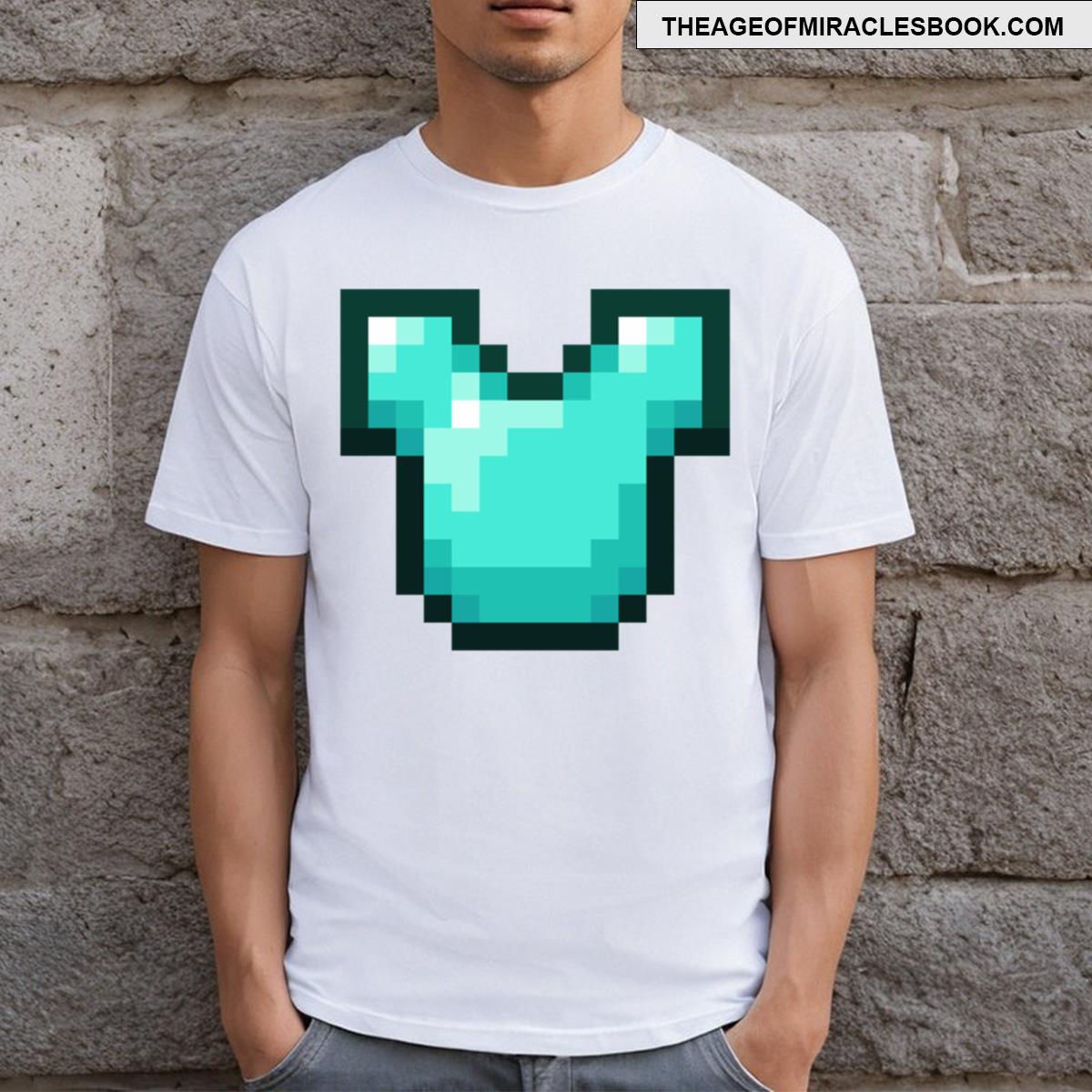 Minecraft Diamond Chestplate Armor Item T-shirt