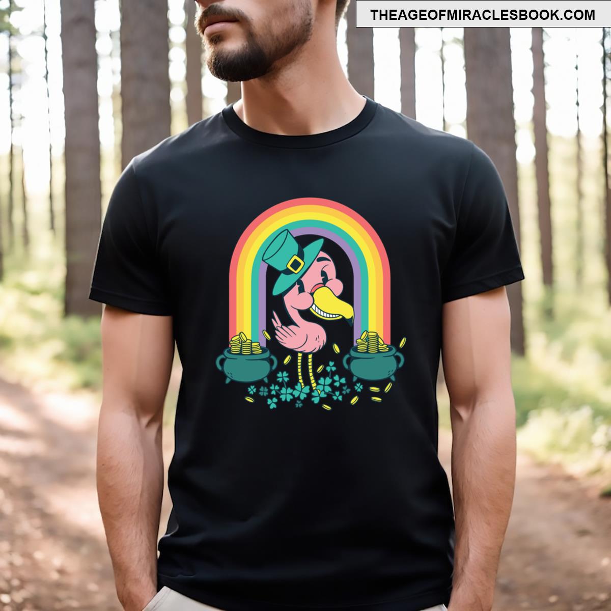 St Patricks Flamingo T-shirt St Patricks Flamingo T-shirt