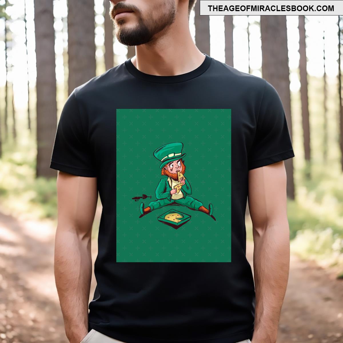 St Patricks Pizza Graphic T-shirt