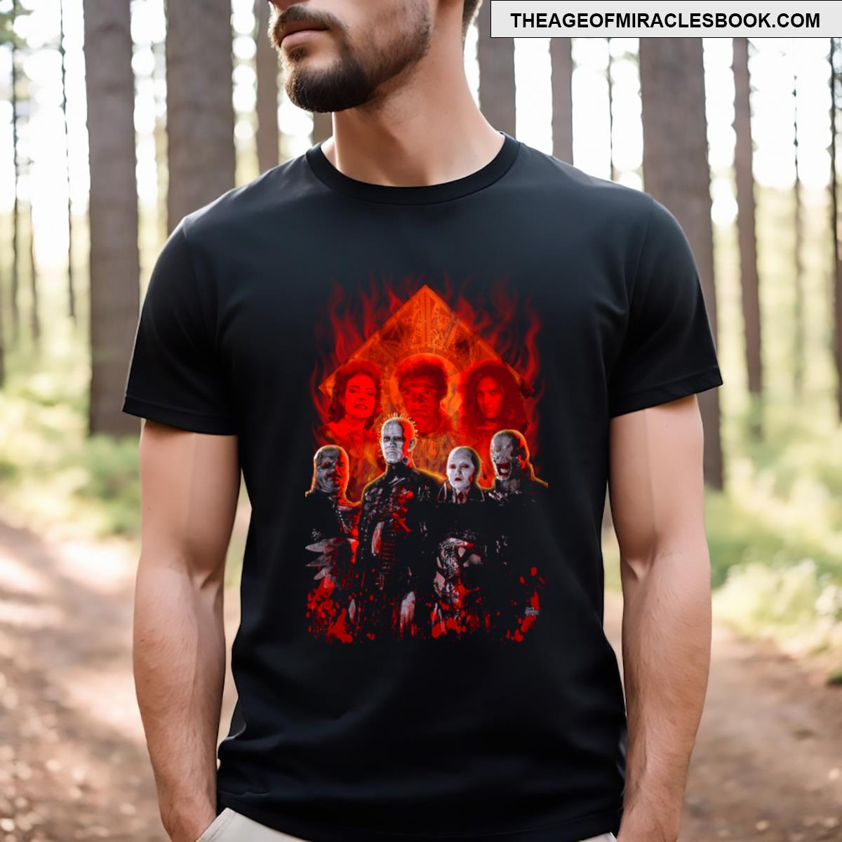 Cenobites Pinehead Puzzle Box T-shirt