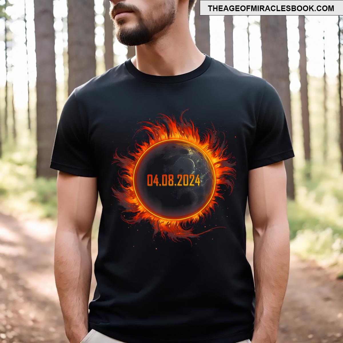 Solar Eclipse 2024 Total Solar Eclipse 40824 T-shirt