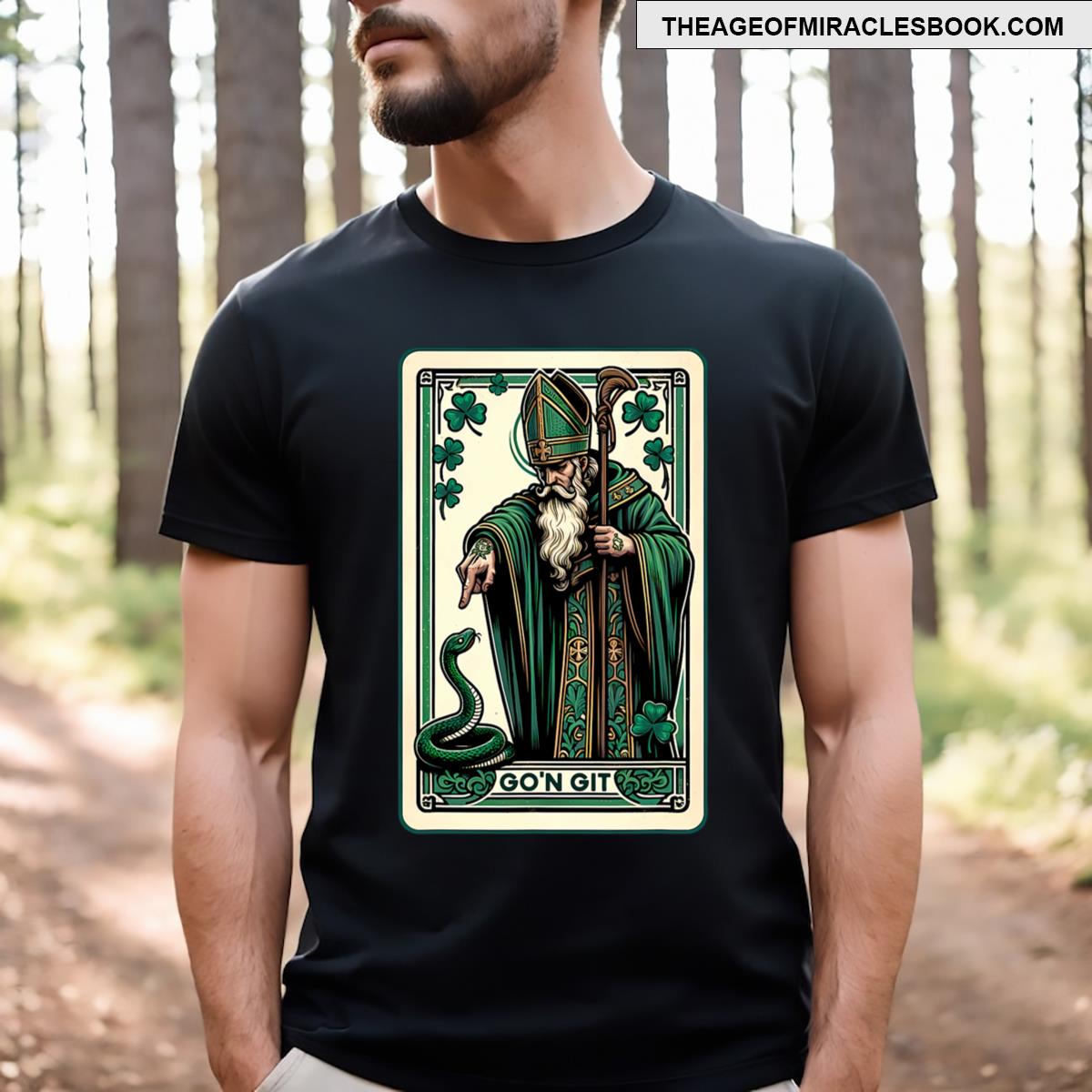 Tarot Card Funny St Patricks Day Tee Go’n Git St Patrick T-shirt