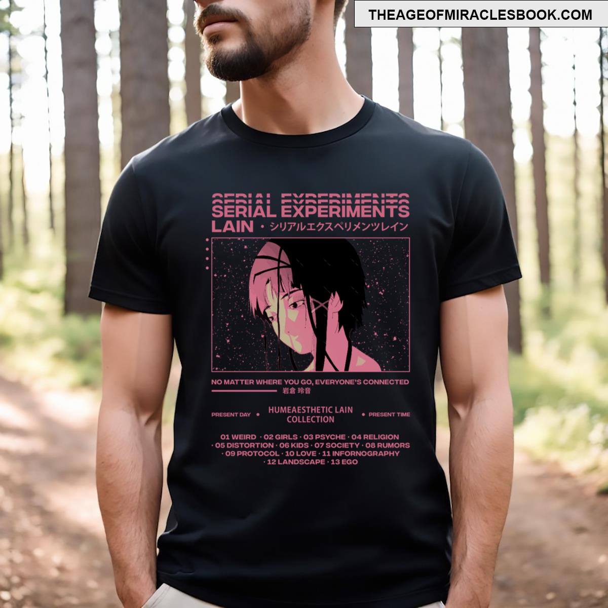 Serial Experiments Lain Aesthetic T-shirt