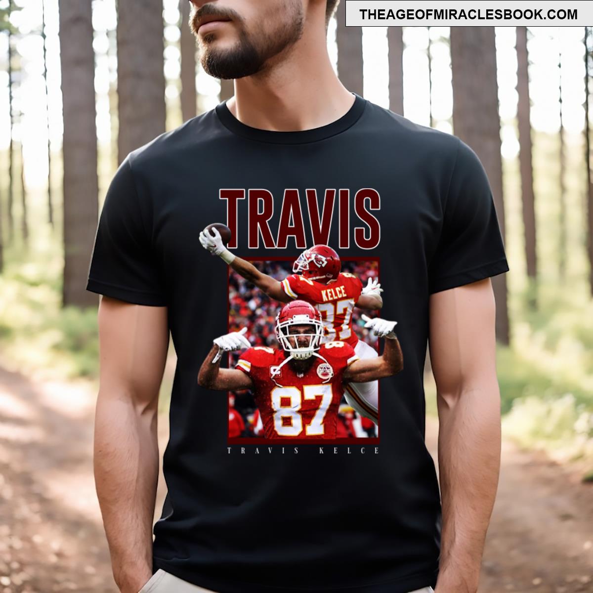 Travis Kelce Vintage Bootlag T-shirt