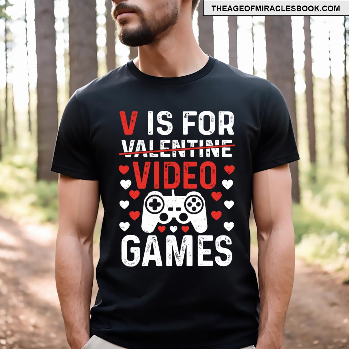 V Is For Video Games T-shirt