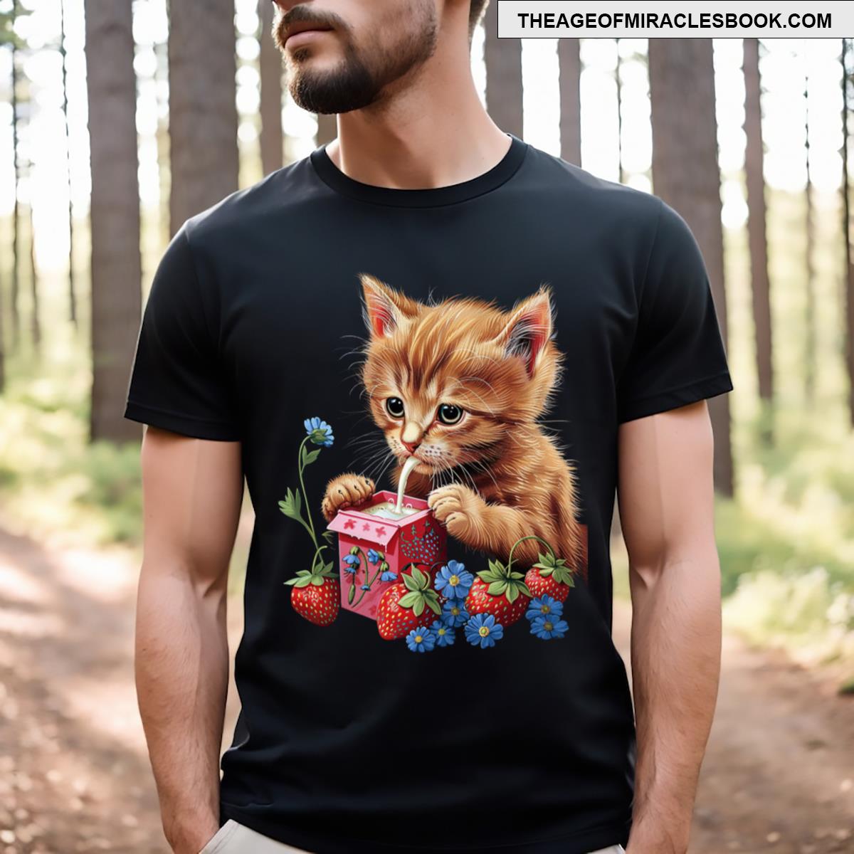 Cats Exploring Strawberry Farms T-shirt