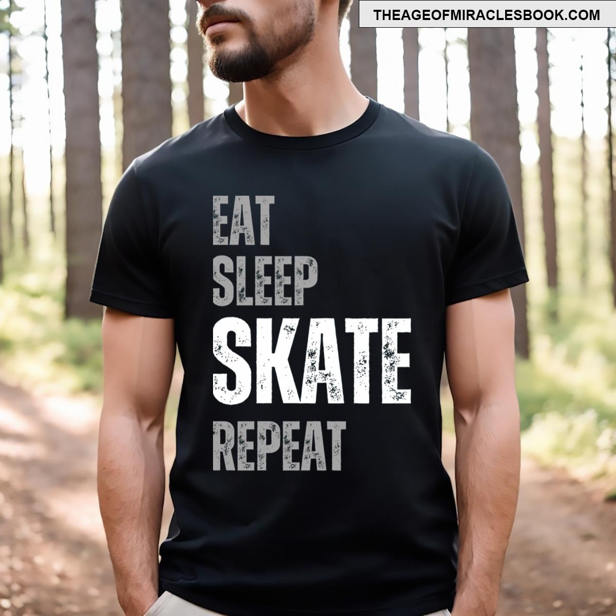 Eat Sleep Skate Repeat Active T-shirt
