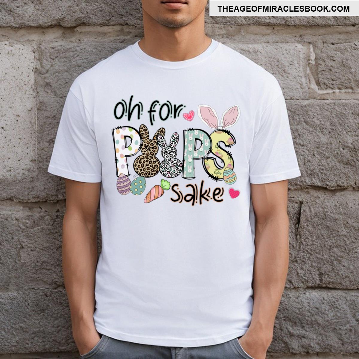 Happy Easter Retro Easter Oh For Poops Sake T-shirt