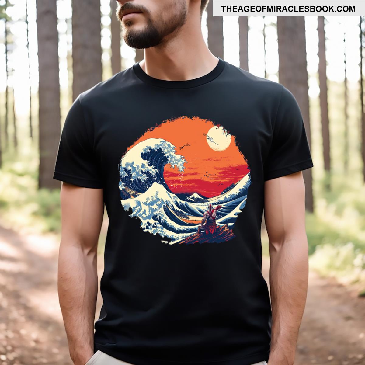 Kratos At Big Wave T-shirt